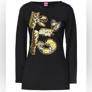 NWT!! Save The Queen Black Shirt, Size S, MSRP $225